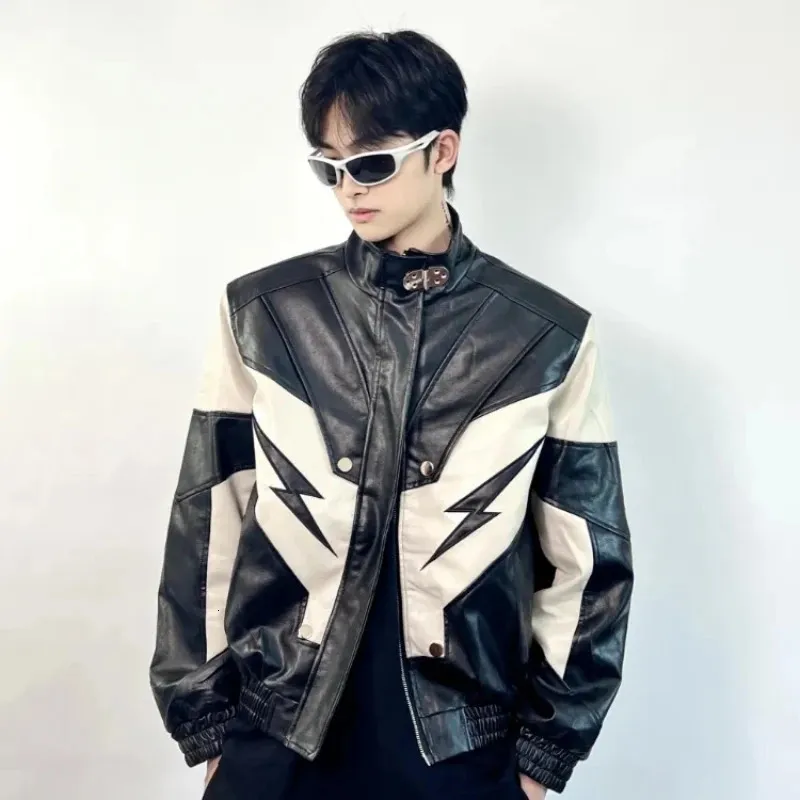 国内で当店のみ F2CE - Patchwork Vintage Biker Leather Jacket DHgate.com:Unisex Vintage Patchwork Leather Racing Jacket