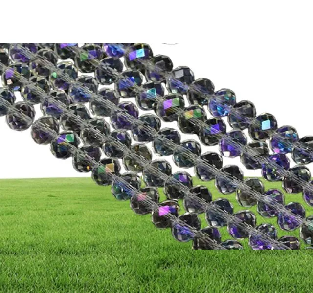 300 pçs ab colorglass bola redonda contas de cristal contas soltas para fazer jóias vidro diy 4 6 8mm1351635