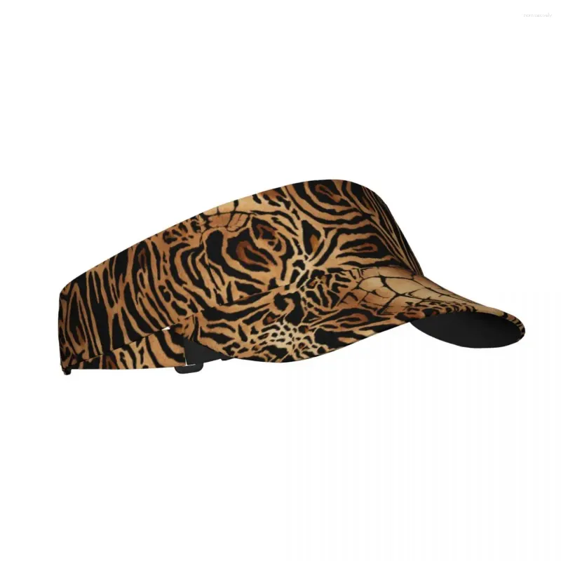 Berets Tiger Leopard и Crocodile Skin Summer Air Sun Hat Shat Shator Top Top Top пустой спортивный гольф бег солнцезащитный кеп