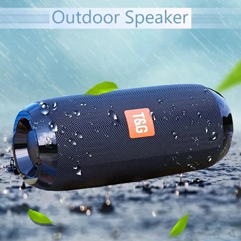Portabel Bluetooth -högtalare trådlös bas subwoofer vattentät utomhushögtalare boombox aux tf USB Stereo högtalare musiklåda 231228
