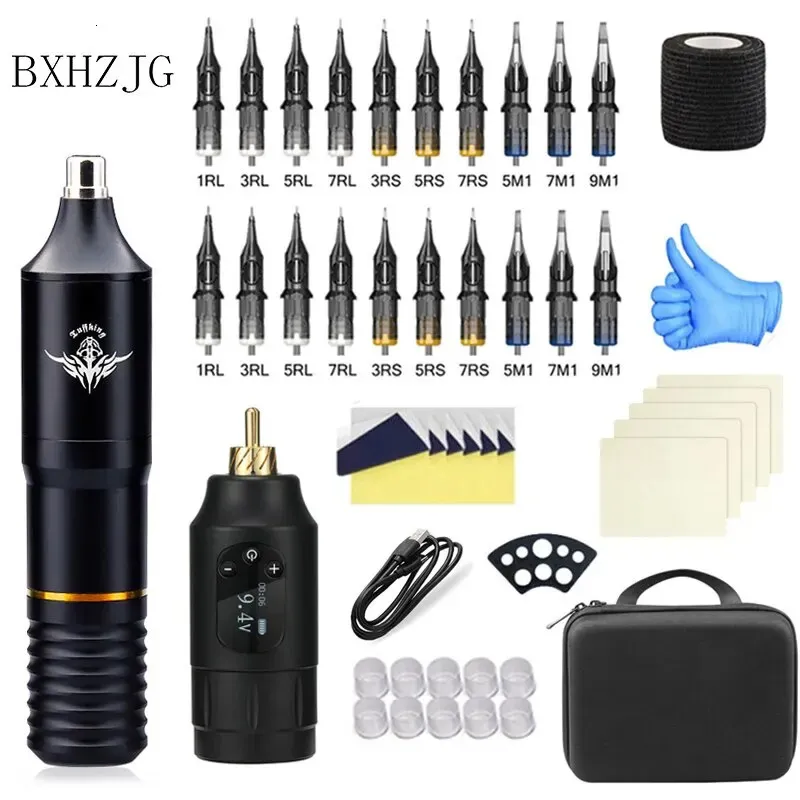 Tattoo Pen Cartridge Wireless Machine Kit Type Rotary Type Complete Complet