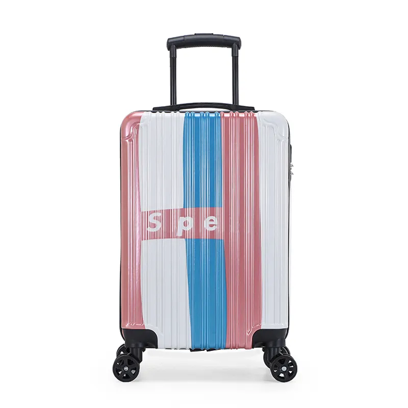COM LOGOTIPO 20 estilos mala de viagem 20 polegadas caixa de saco de viagem caixa de presente com zíper caixa de embarque de roda universal bagagem de estudante nova moda mala