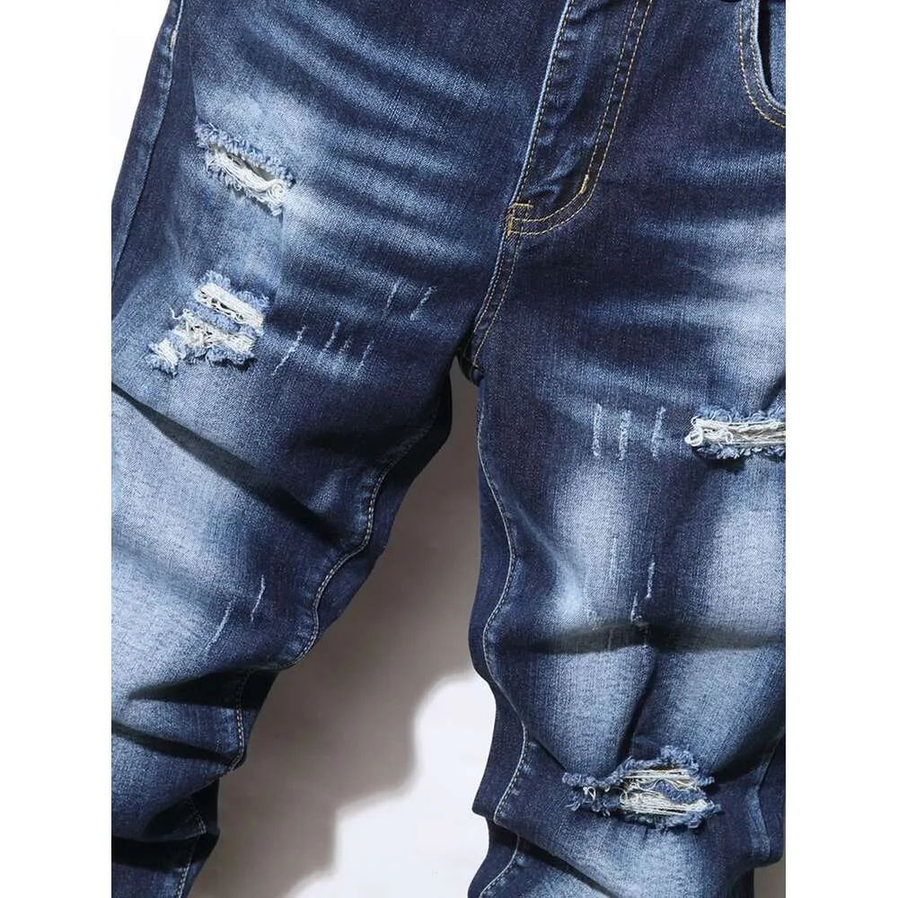 Estilo clássico negócios masculinos calças de brim retas para homens moda casual estiramento algodão grosso velo calças jeans masculinas