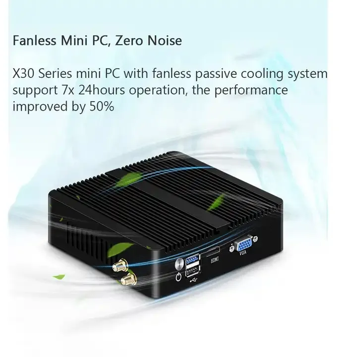 4 Lan port J1900 fanless firewall appliance PC with quad-core processor ...
