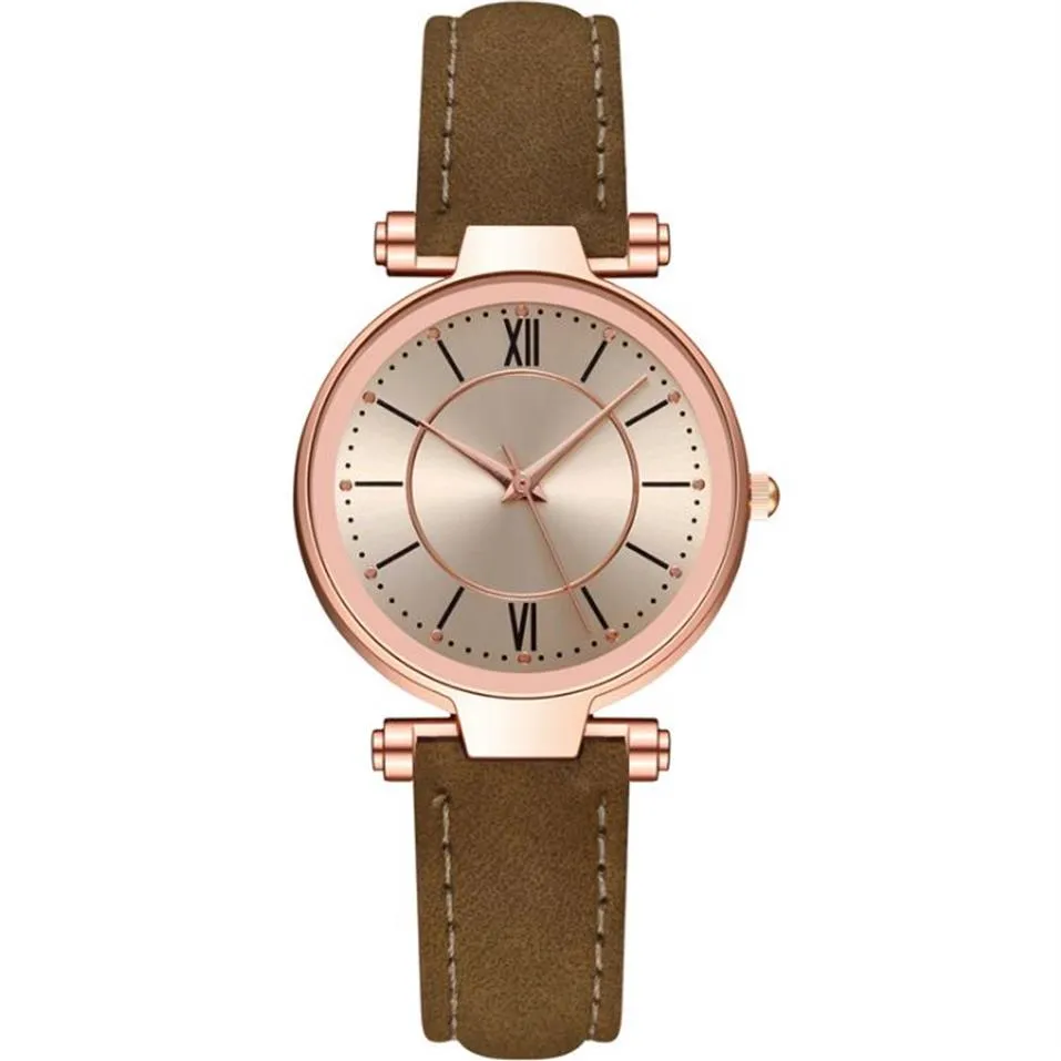 MCYKCY BRAND LEISURE Style moda Women Watch Good Selling Gold Case Kwarc Ruch Panie zegarki skórzane zegarek