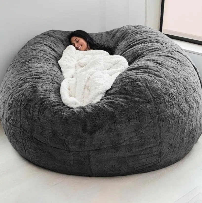 Крышка стулья Lazy Bean Bag Cover для гостиной для гостиной гостиной сиденья кресла для ткани слой