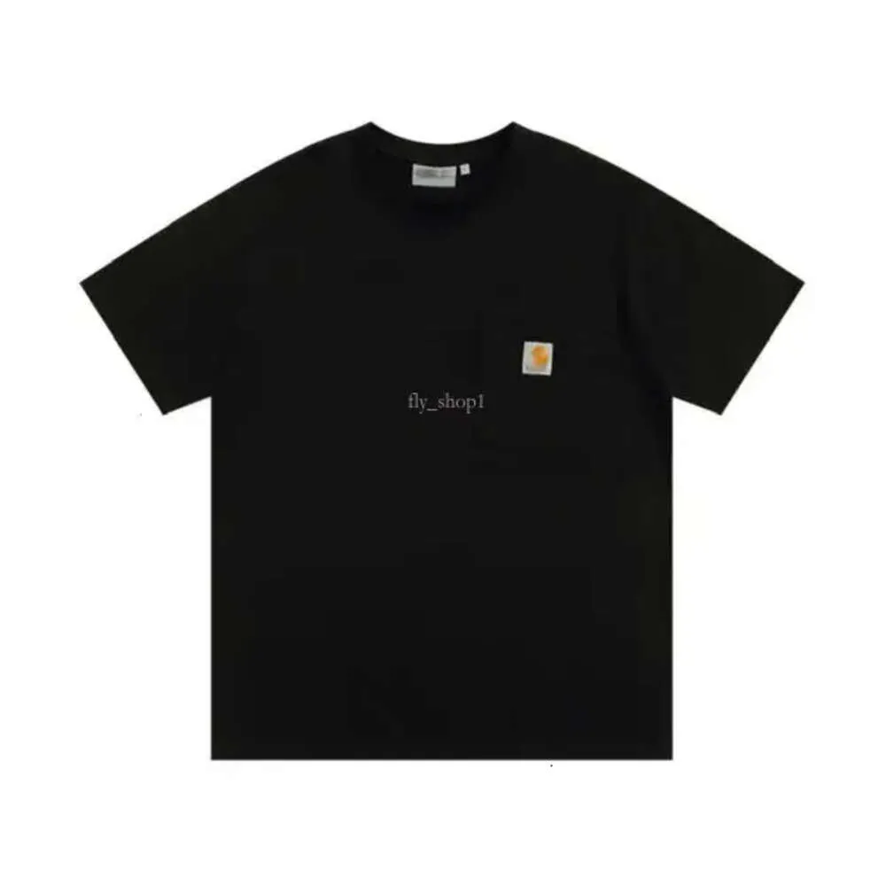 Carhart Shirt Designer T Shirt Top Qualité Classique Petite Étiquette Poche T-shirt à Manches Courtes Lâche et Polyvalent pour Hommes et Femmes Couples Carhartts Shirt 144