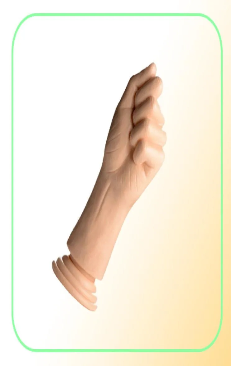 Enorme pugno del braccio Dildo Masturbazione femminile Gspot Massaggiatore Grande palmo della mano Dildo Grande spina anale Prodotti per adulti Giocattoli del sesso per la donna Y206470373