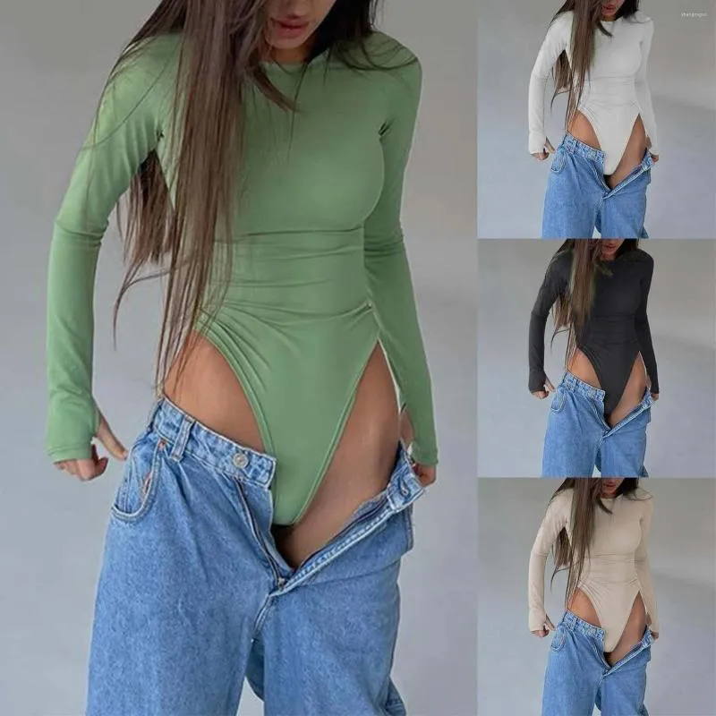 Kadın Tişörtleri Uzun Kollu Kadınlar için Bodysuit Sıkıştırma tişörtünü kaybeder
