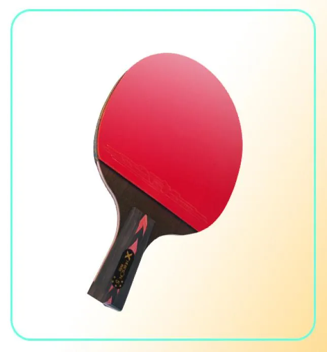 Huieson 2pcs Carbon Table Tennis Racket Set 56Star Nuovo Ping Ping Ping BAT BAT Wenge Wood Fibre con copertina7481667