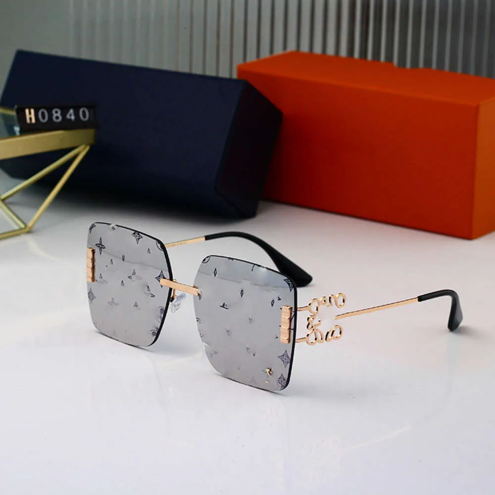 Солнцезащитные очки Desginer loius vuiton, новинка 2023 года, женские большие квадратные очки, тонкие солнцезащитные очки с защитой от ультрафиолета Tide