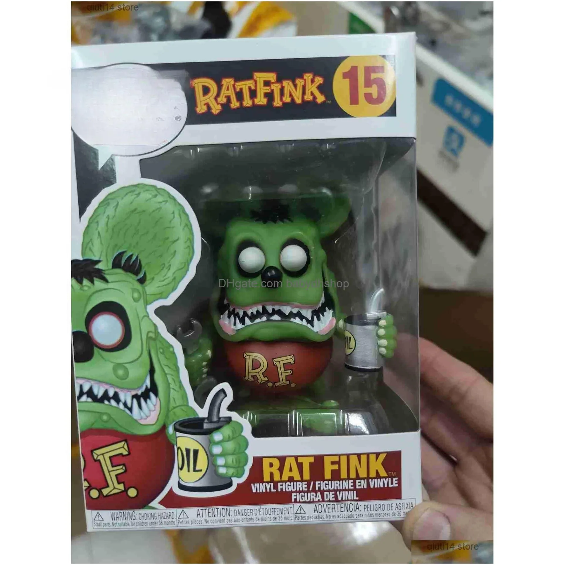 Actionspielzeugfiguren Pop 15 Ratfink Maus Fink T230607 Drop -Lieferung DHZ7M