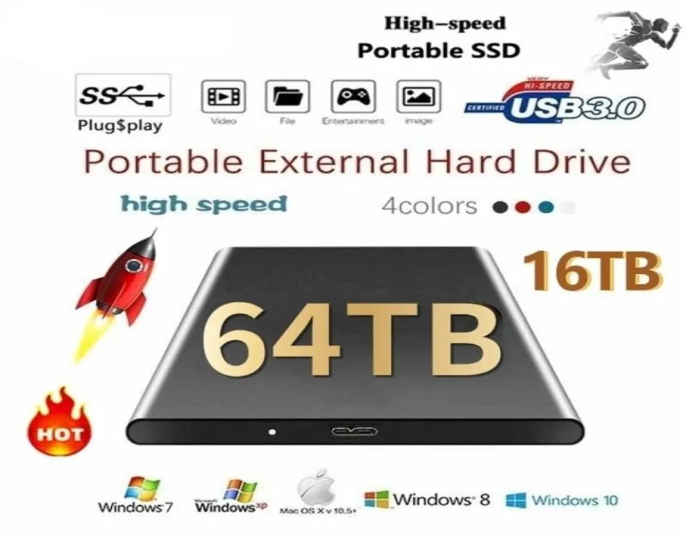 Dyski twarde Oryginalne przenośne Highspeed SSD 2TB4TB8TB16TB30TB MASA ZEWNĘTRZNE Pamięć interfejsu 3011058040215