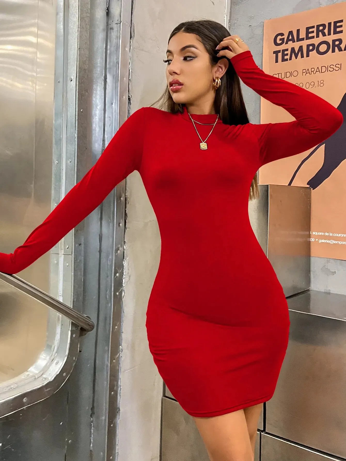 bodycon dress winter outfits Bodycon Dress Winter Outfits Long Knit Dresses For Winter Bodycon Sweater  Dress Women Winter