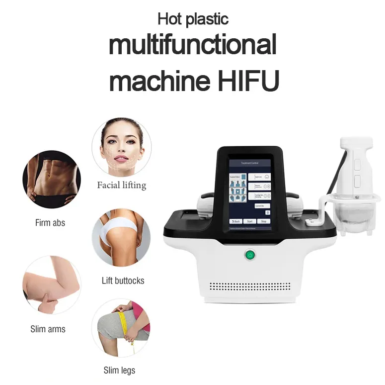 Ultradźwięk HIFU o wysokiej intensywności HIFU 8 mm/13 mm Redukcja tłuszczu twarz Skórka Wysokość odchudzka wielofunkcyjna maszyna rzeźbiarka krzywej HIFU