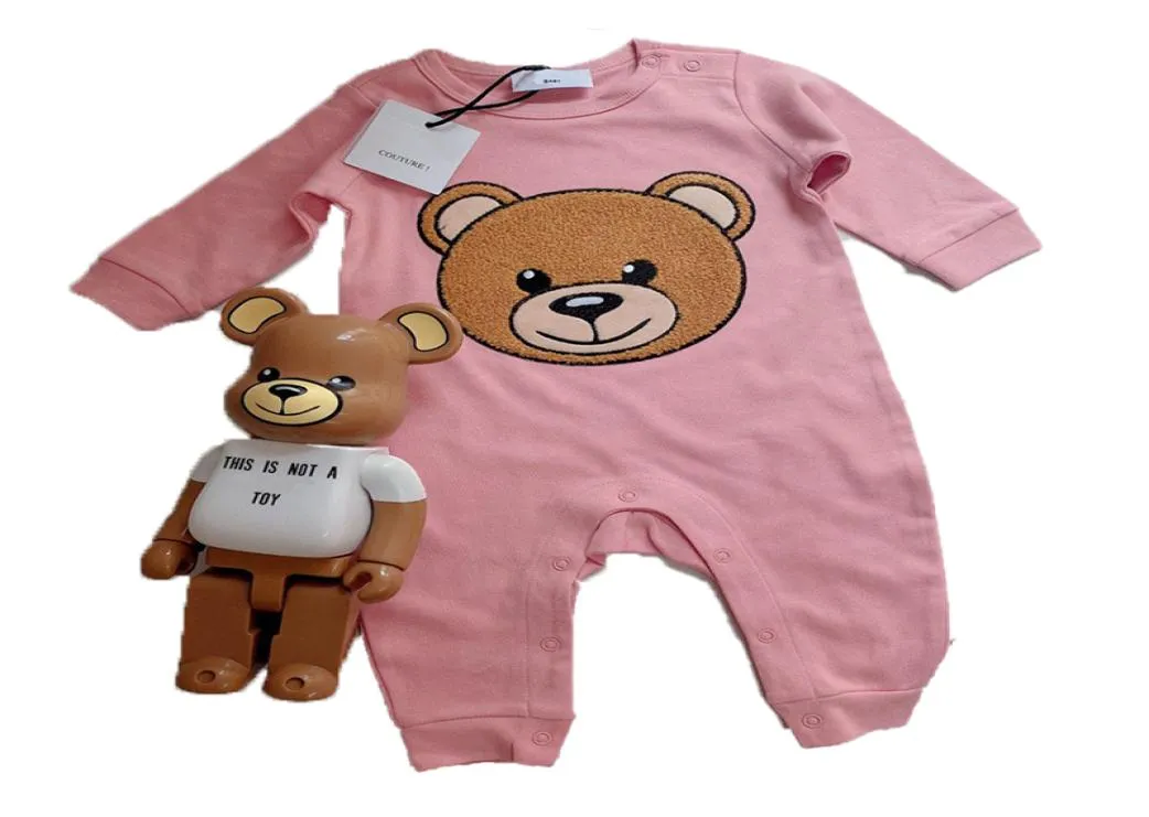 19 Style spädbarn nyfödda baby rompers overalls bomullskläder nallebjörn chirtsmas kostym jumpsuit barn bodysuit bebis outfit rom9538025