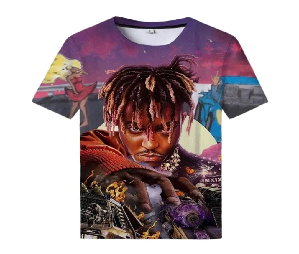 Juice wrld 3d t camisas das mulheres dos homens tshirt 999 impresso casual manga curta topos harajuku streetwear camisetas plus size 5xl61671414984601