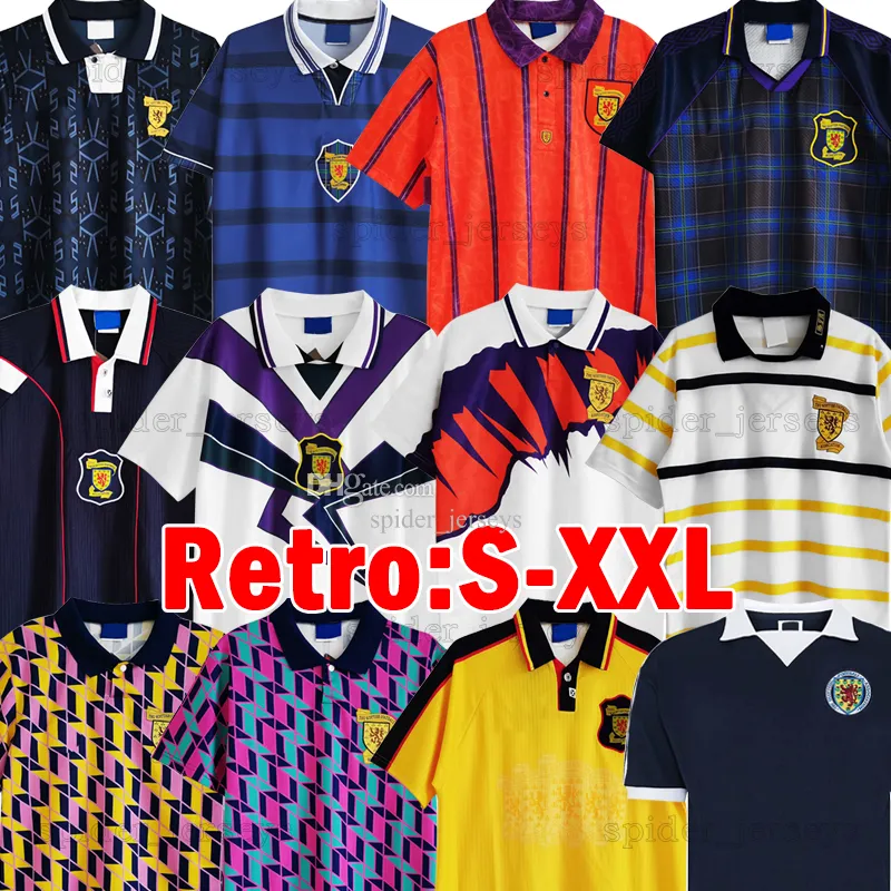 1978 1988 1988 스코틀랜드 레트로 축구 유니폼 McCall McNamara Durie Jackson Lambert 1991 92 93 94 96 B.Mckinlay McCoist 1998 2000 Gallacher McAllister Football Shirts