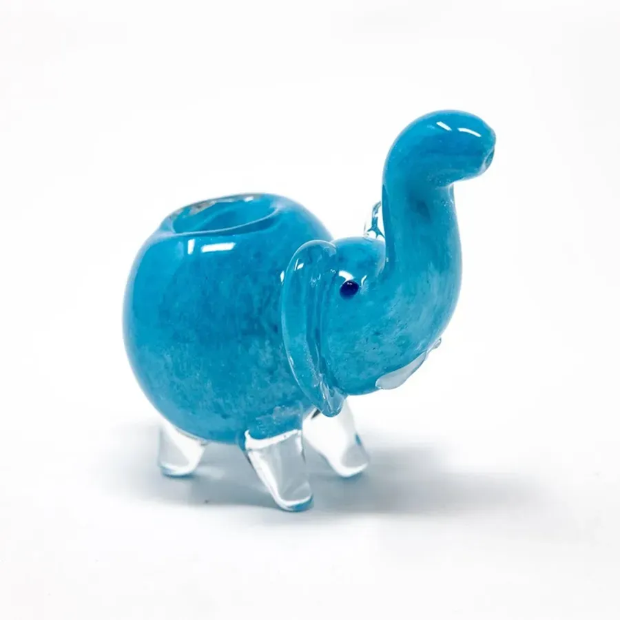 Elephant style Glass Hand Pipe Smoking Rig Tobacco Burner 4.2Inch