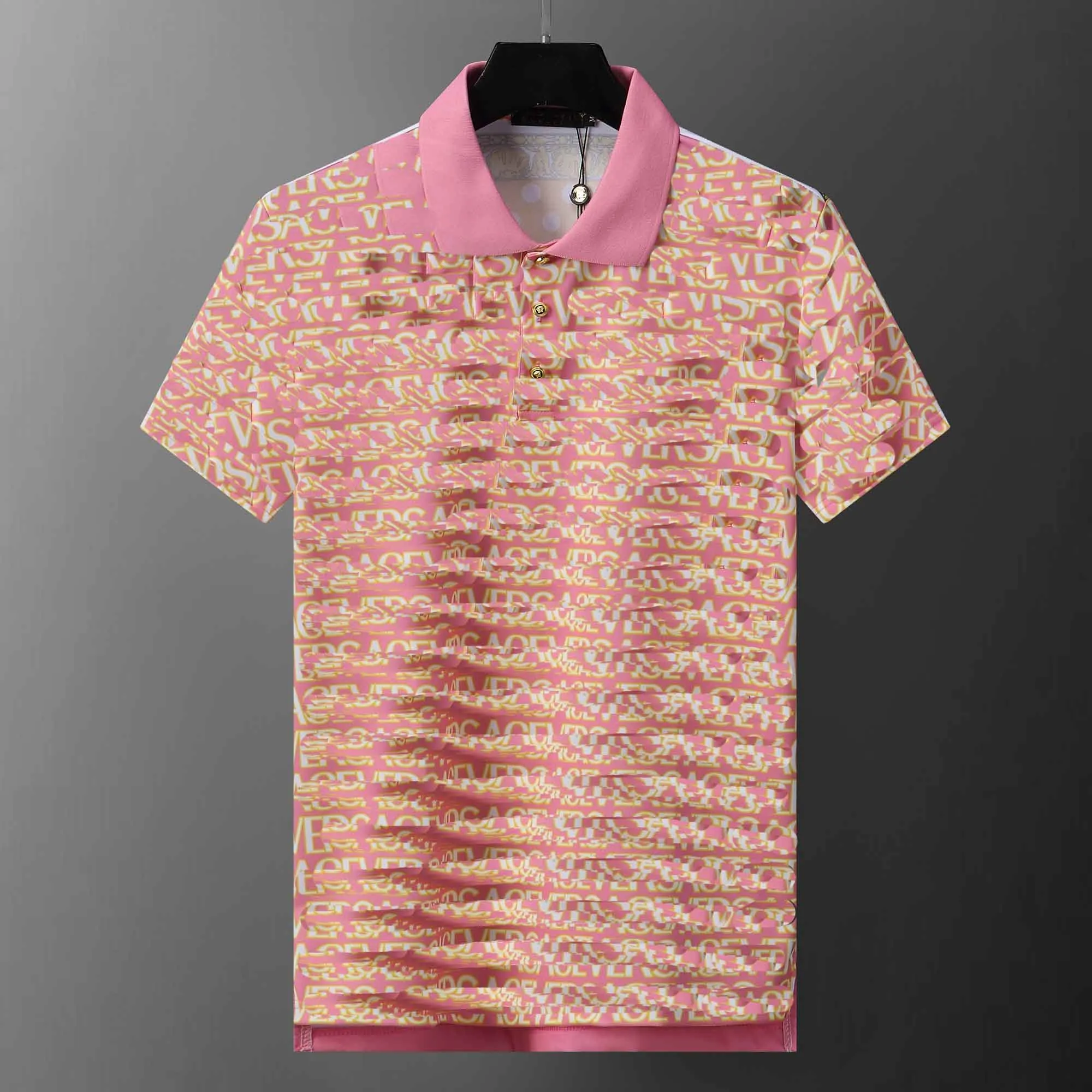Mulher masculina polos designer camisa marca polo letras coloridas moda camisetas respirável manga curta lapela casual pano de algodão puro listras xadrez camisa polo cáqui