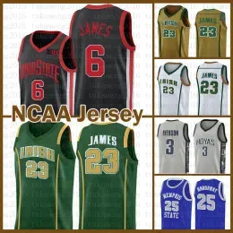 Ohio State Buckeyes 6 LeBron 23 James NCAA University of Michigan Earvin 33 Johnson College  Allen 3 Iverson Basketball