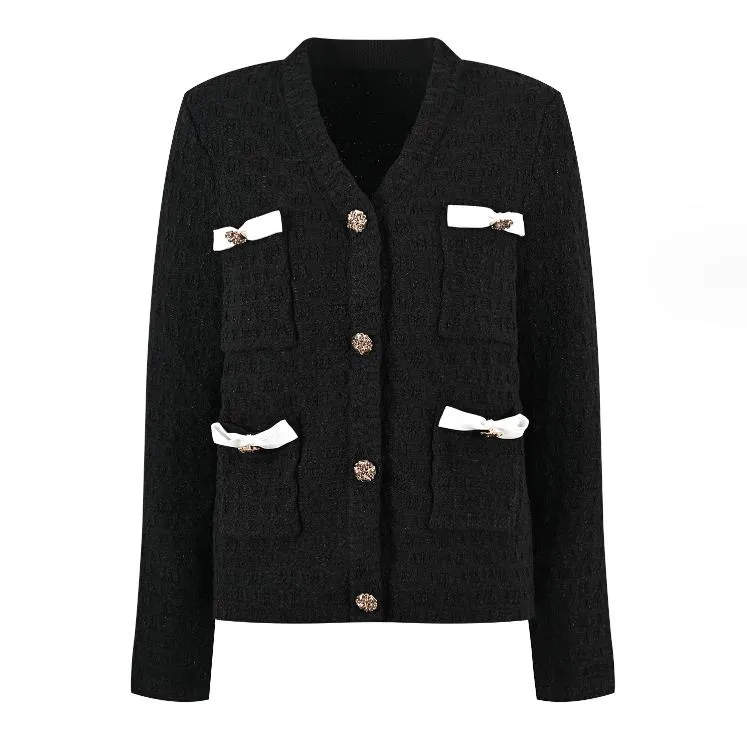 1218 XXL 2024 Milan Runway Coat Spring Brand SAme Style Coat Lapel Neck High Quality Long Sleeve Womens clothes YL