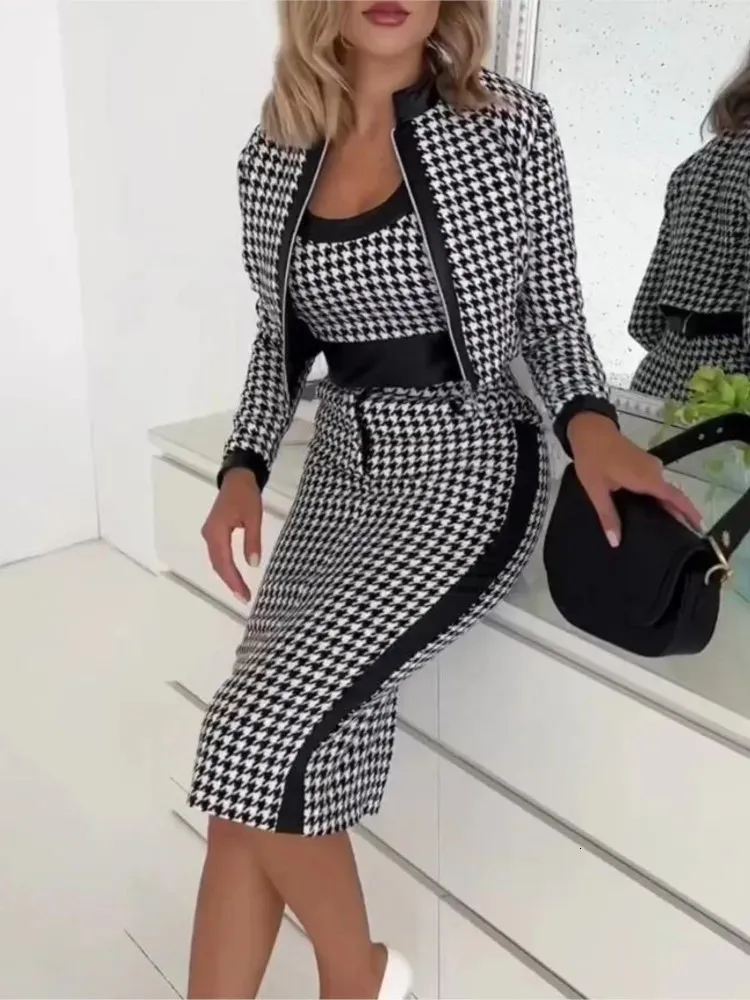 chinese dress ladies Roaman's Women's Plus Size Long Sleeve Pleated Jacket Dress Set  Elegant  2-Piece Sheath Suit