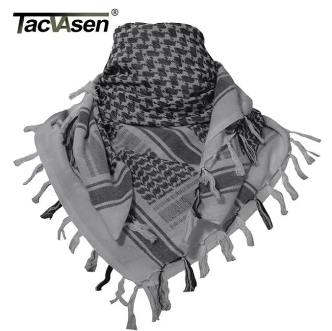 Tacvasen Men Scarf Tactical Desert Arab Keffiyeh Scarf Camouflage Head Scarf Women Arabic Cotton Paintball Face Mask D1815706670