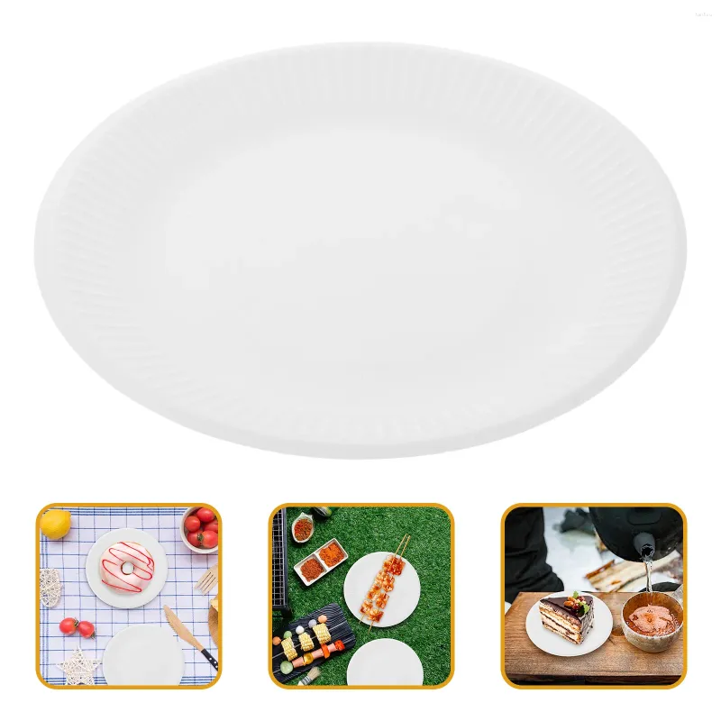 Disposable Dinnerware Paper Tray Birthday Party Plates Convenient Cake Supplies Household Deals Bulk