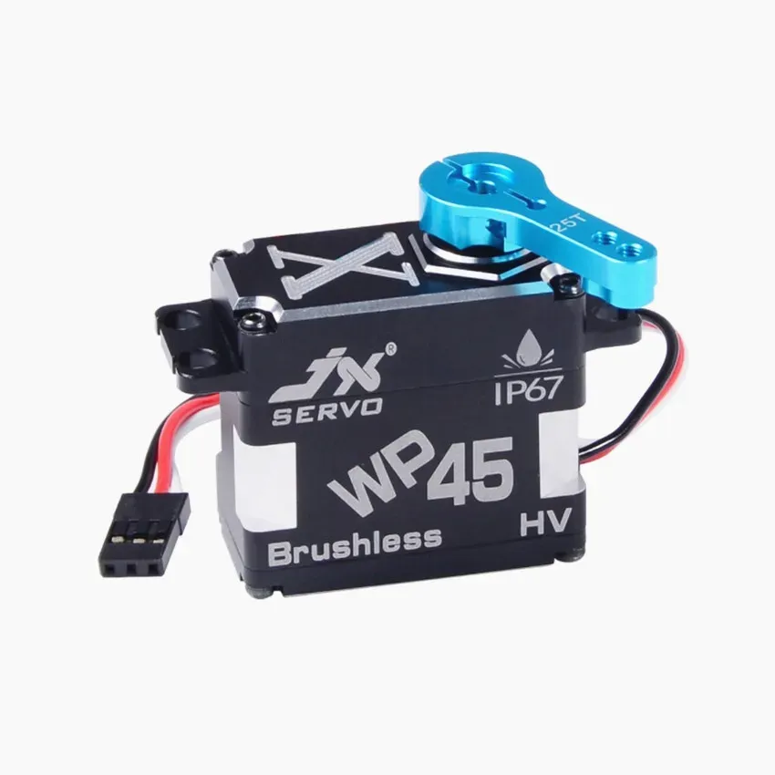 JX WP45 45 kg de servo de drone à prova d'água de metal completo IP67 servo digital de motor de alta tensão de alta tensão para carro / drone RC