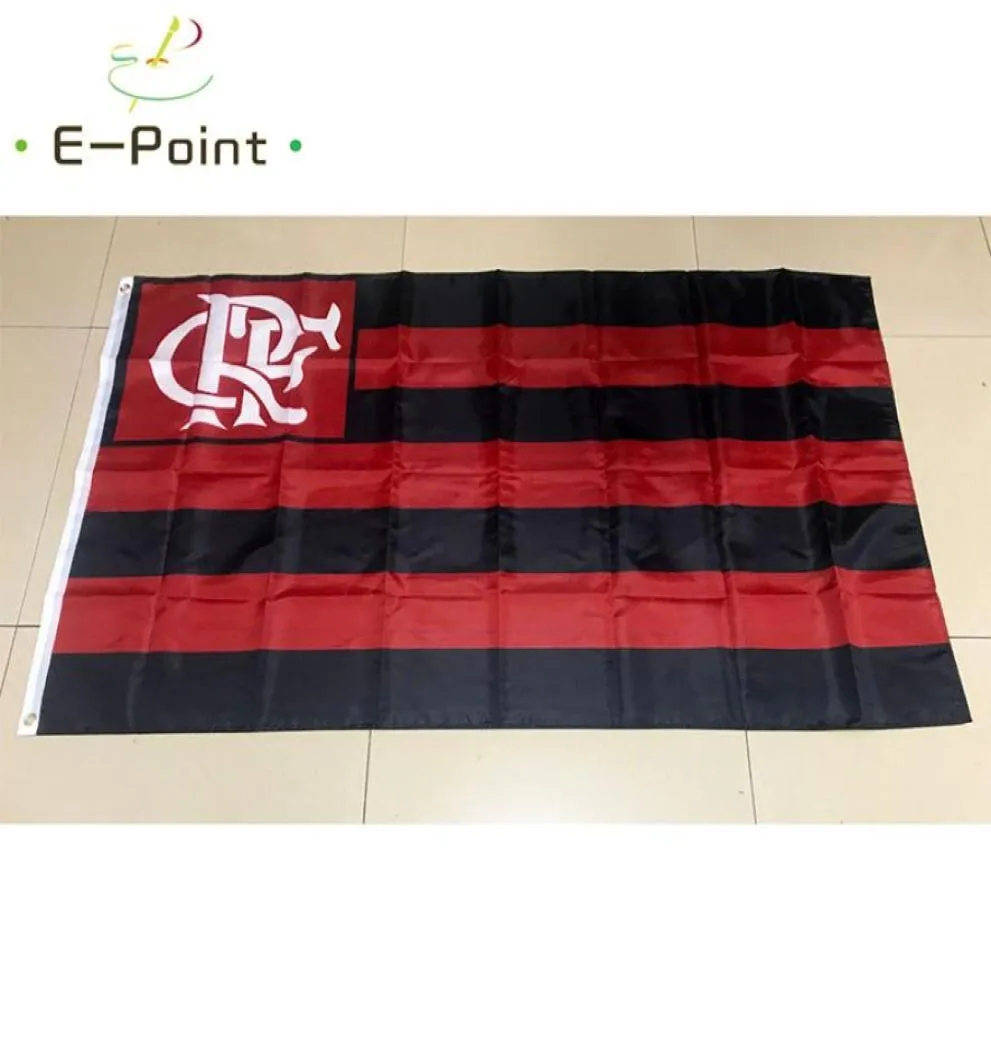 Drapeau du Brésil Clube de Regatas do Flamengo RJ 35ft 90cm150cm Polyester bannière drapeaux décoration volant maison jardin festif g5232166