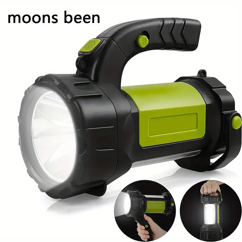 Lampe torche LED rechargeable 1 pièce, alimentée par batterie longue durée, lumière portable pour urgence, randonnée en plein air, pannes de courant