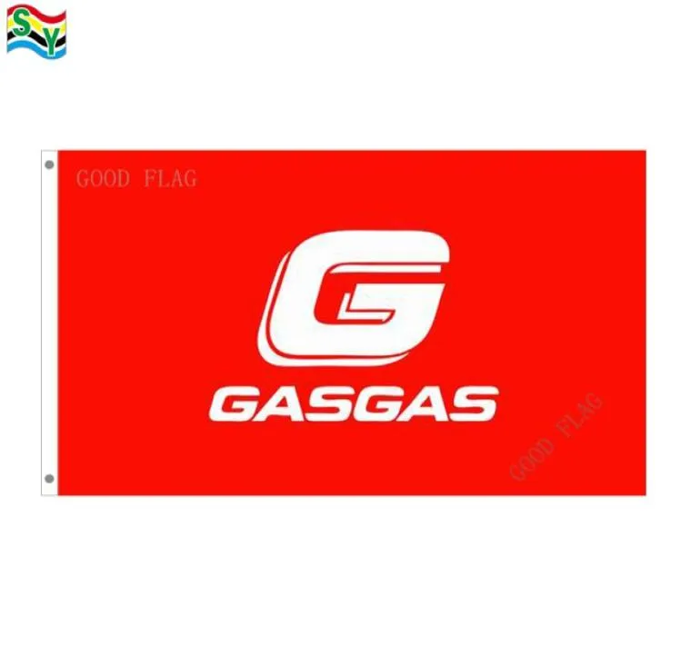 GASGAS FLAGS Banner Storlek 3x5ft 90150cm med metall GROMMETOUROR FLAG1396655