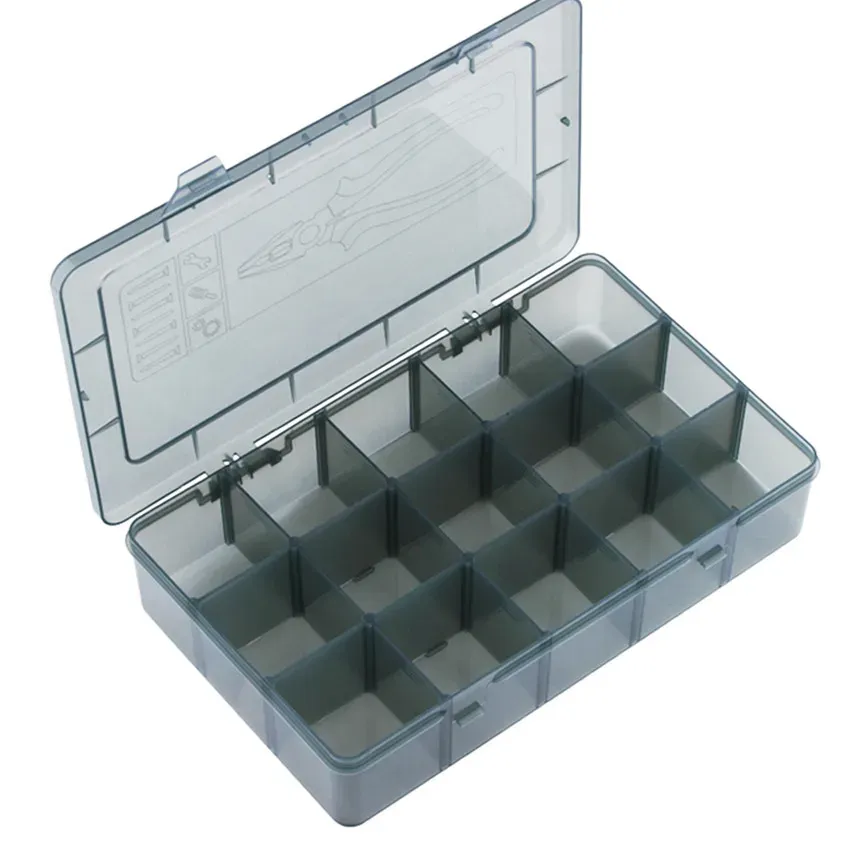 Screw Tool Box Rc Drone Sealed Waterproof/Moisture-Proof 10/15 Grid Double Buckle Accessory Box For Rc Drone Parts