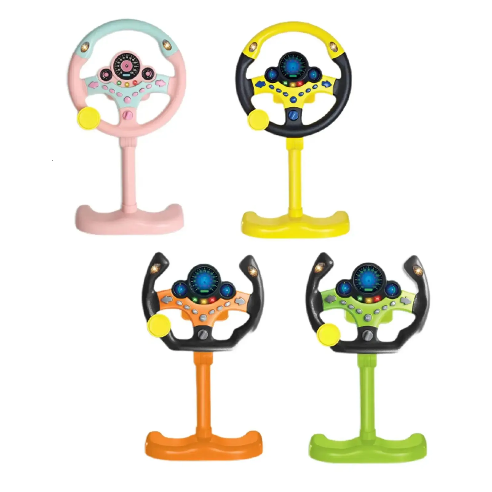 Volant simulé pour les enfants avec musique légère sons de jouets enfants interactifs jouets copilot jouet électrique toys cadeaux bébé 231227