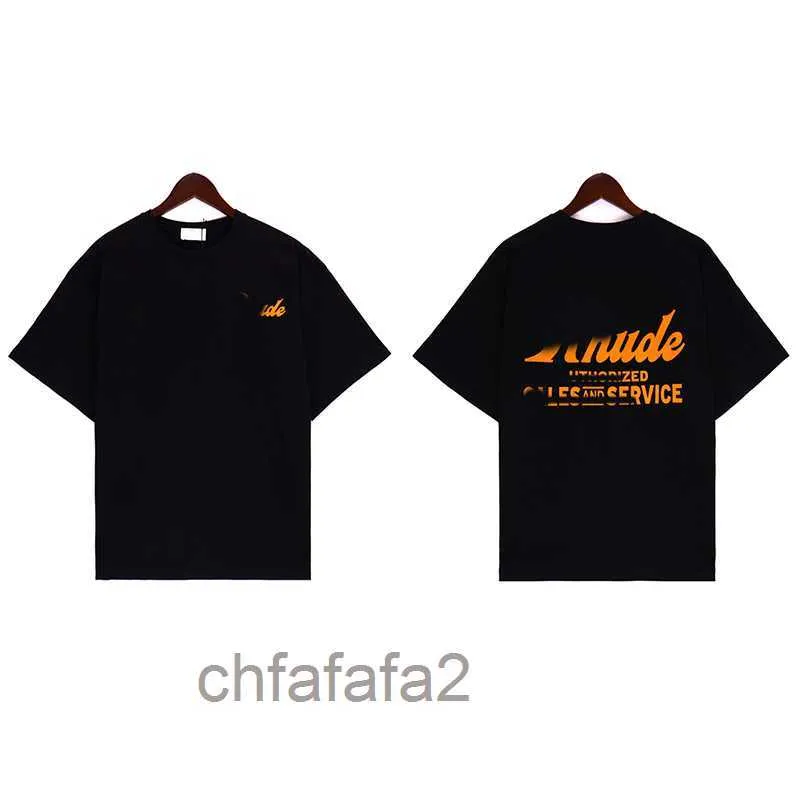 メンズTシャツrhudeデザイナー衣服