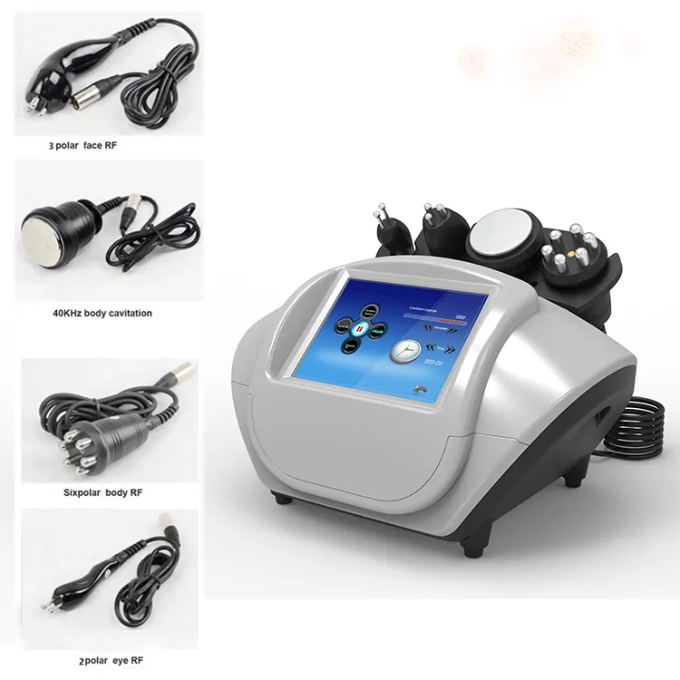 5 en 1 Cavitation Vacuum RF Corps Slimming Machine High Power Face Lift