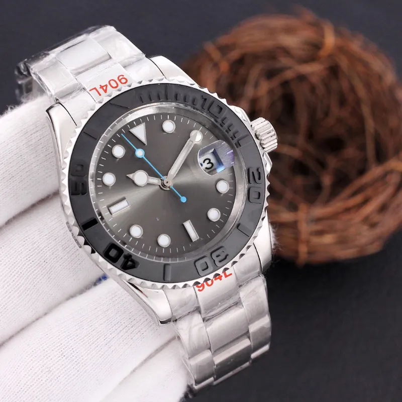Top Men's Automatyczne zegarek projektowy mechaniczny 42 mm Sapphire Waterproof Watch 904L Pasku ze stali nierdzewnej White Watch Watch Watch Watch