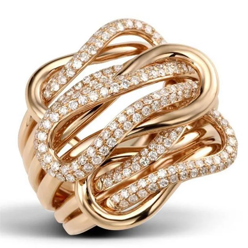Trouwringen Mode Goud Zilver Kleur Riem Cross Promise Ring Pave Crystal Zirkoon Engagement Band Voor Vrouwen Mannen Partij Jewelry300U