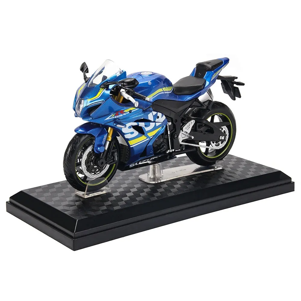 CCA 1 12 GSX-R1000 Alloy Motocross Licensed Motorcycle Model Toy Car Collection Gift Static die Casting Production 231227