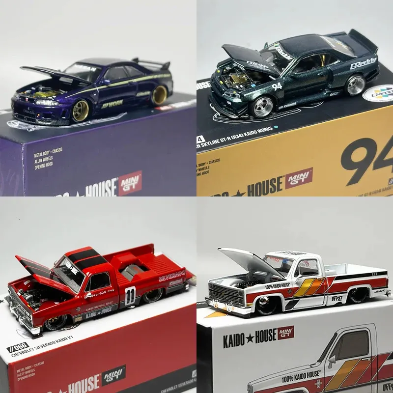 Minigt 1 64 Kaido House Datsun 510 Fairlady Z R34 R33 Hidden 072 074 Legering Bilmodell 054 029 030 066 062 063 068 Bil 2312227