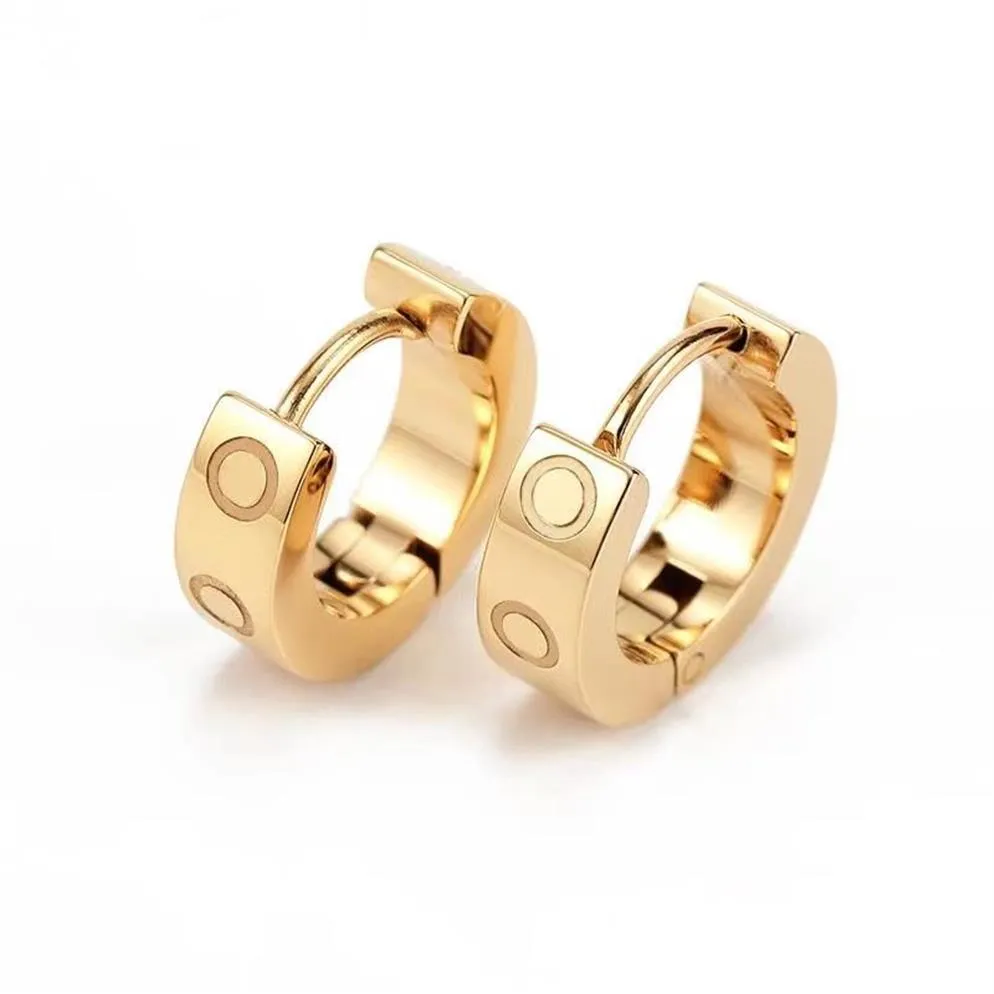 Kvinnors örhängen Designer Studs High Quality rostfritt stål Låg allergiörhängen klassiska modesmycken gåva291n