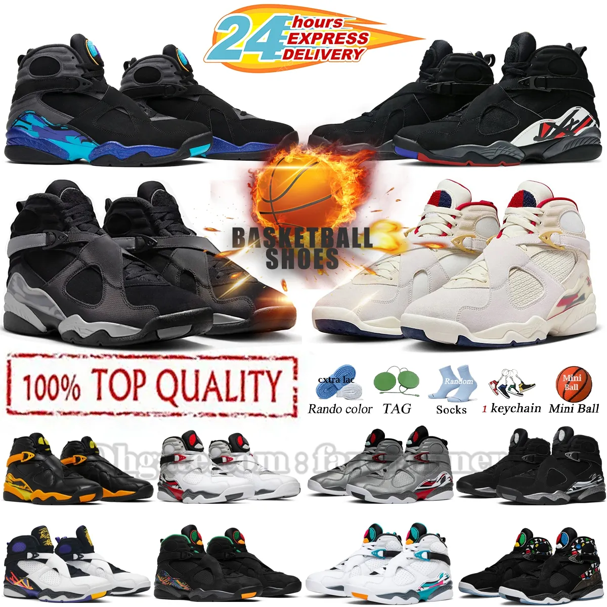 Sapatos de basquete 8s 8 Playoffs Solefly Mi Casa es Casa Winterized Gunsmoke Aqua Taxi Amarelo Black Countdown Pack Homens Menino Tênis Esportes