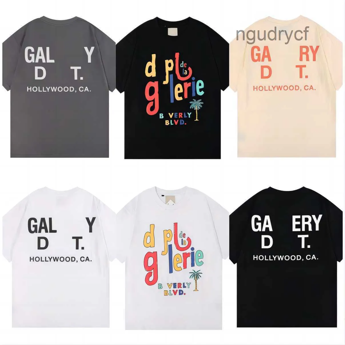 Men's T-shirts Galleryes Depts Designer Summer Gallary Shirt Alphabet Printed Star Same Round Neck Short Sleeve T-shirt for Men and Women G2PGIU PGIU