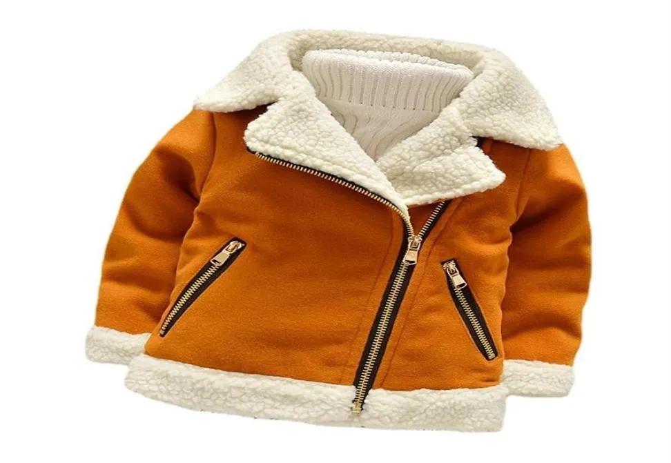 Autumn Winter Fashion Thick Jacket Boys Girls Cotton Sport Coat Toddler Casual Costume Spädbarnskläder Kids Sportwear2276813904