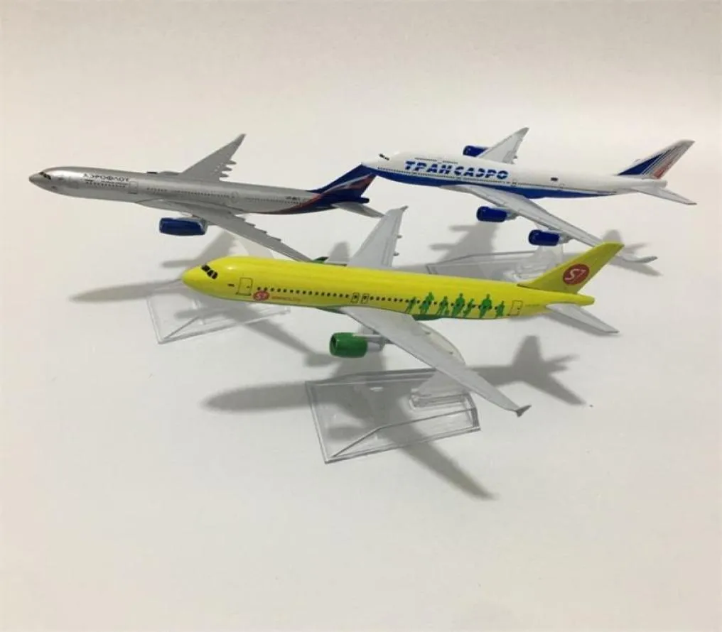 Jason Tutu Russian Airlines Siberia S7 Airplane Model Aeroflot Airbus 320 Aircraft Diecast Model Metal 1400 Scale Plane Toy 220229300535