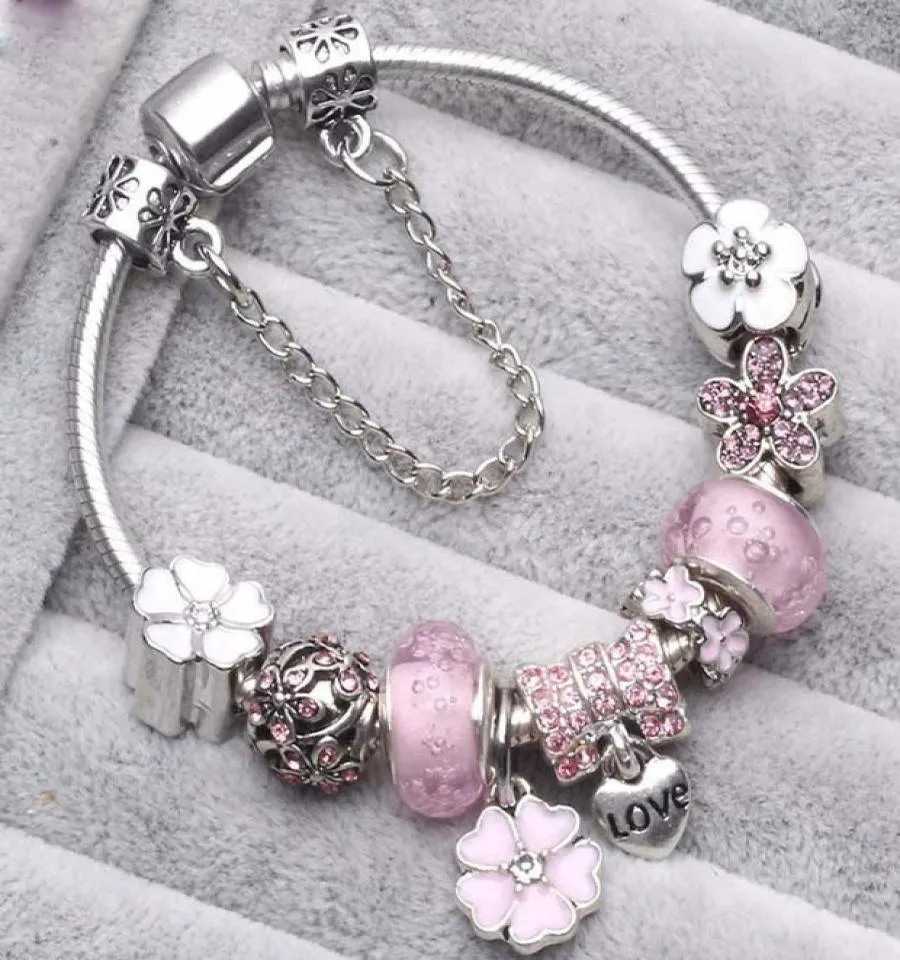 Charm-Armband im modischen Stil, vierblättriges Kleeblatt, für Damen, europäische Charm-Perlen, vierblättriges Kleeblatt, baumelnd, passend für Charm-Armbänder, Halsketten, DIY-Schmuck 7399650