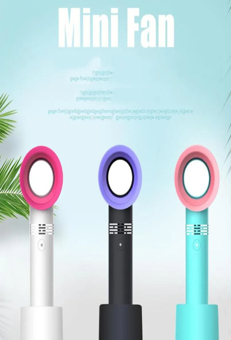 Korea ZERO9 Leafless Cooling Fan 2000mah Rechargeable Battery Mini Handheld Fans 3 Speed Portable Personal Fan 1pcs3994492