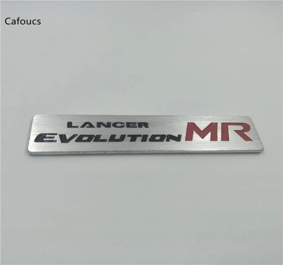 Style de voiture en métal en aluminium pour Mitsubishi Lancer Evolution X MR emblème Badge Logo autocollant autocollant 3280513