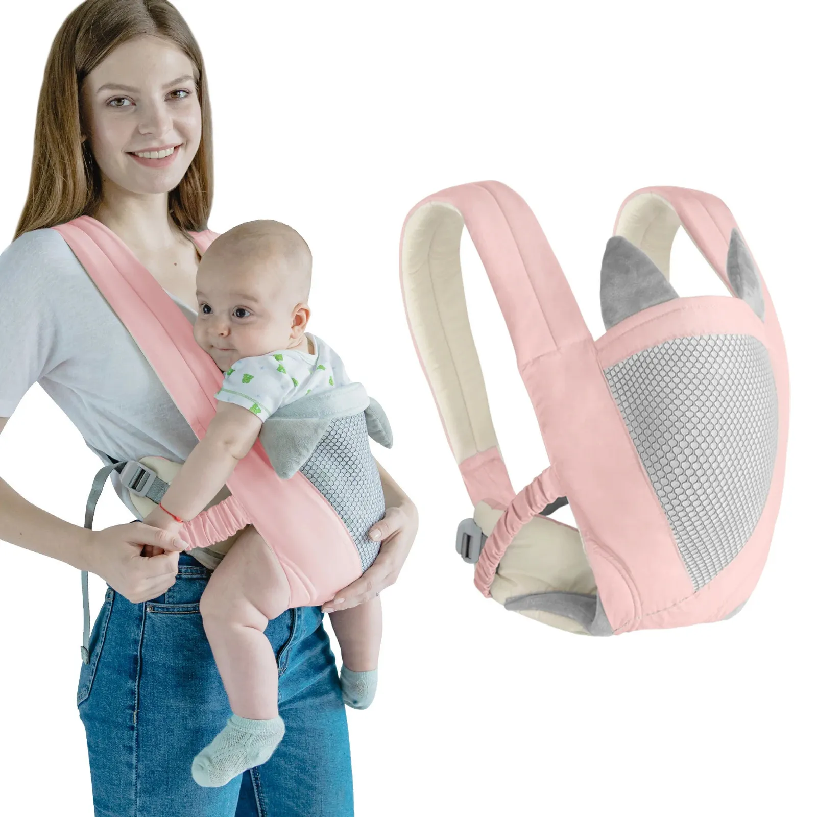 born Baby Sling Multifunctional Kangaroo Infant Holder Sling Wrap Backpacks Baby Outdoor Travel Activity Accessories 231228